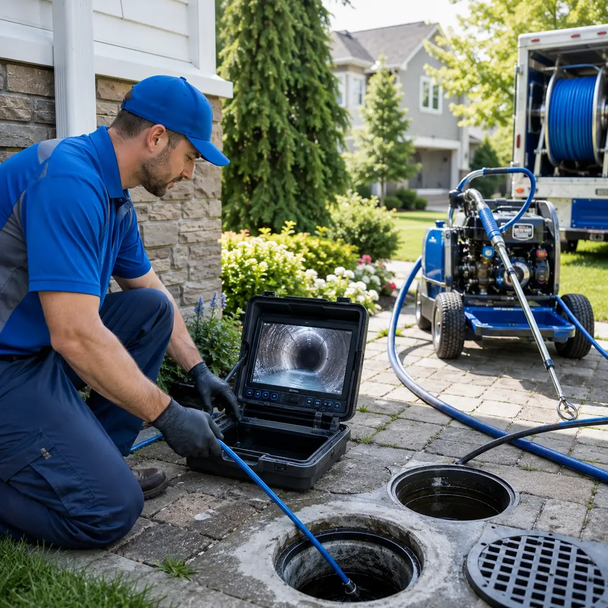 Outdoor drain cleaning professionals serving Farina, IL